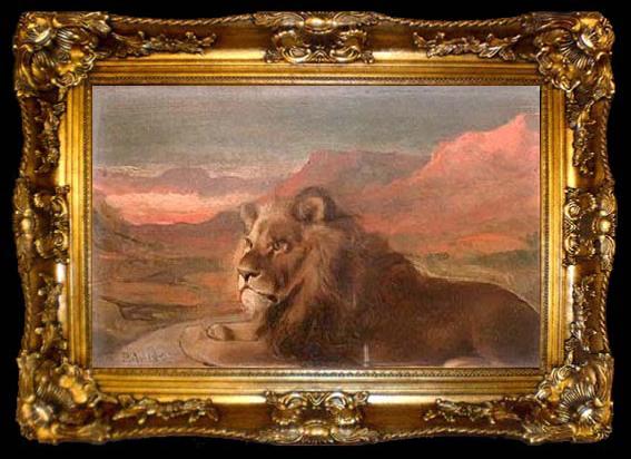 framed  Pedro Americo Lion, ta009-2